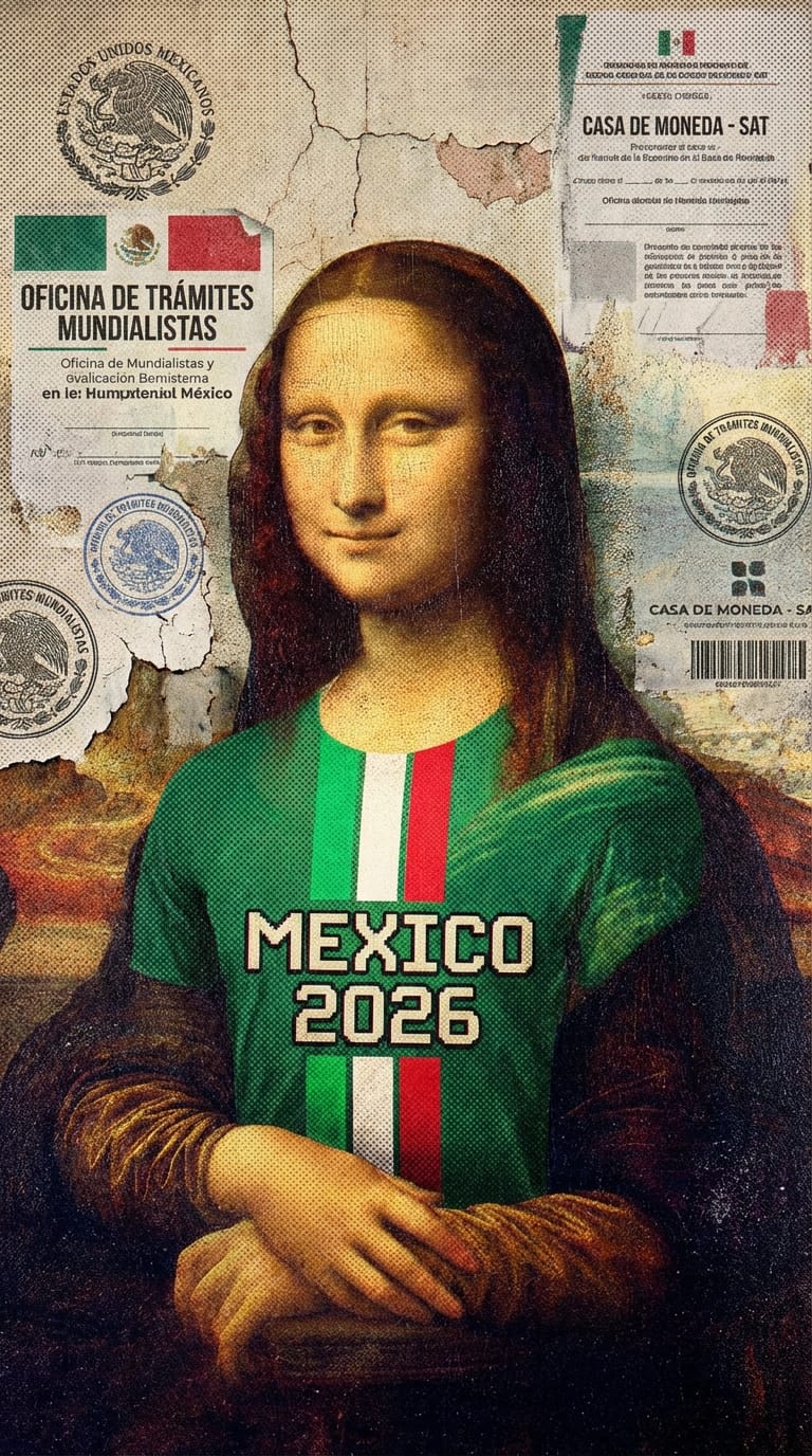 Hoodie: Mona Lisa WC 2026 (+ 7,000 BOLETOS)